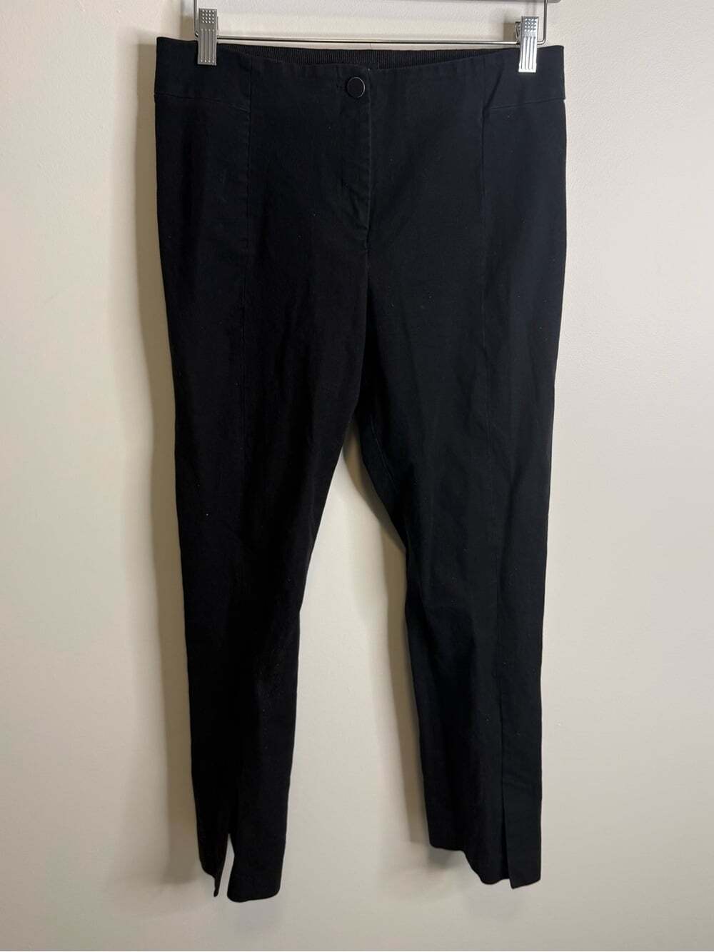 Ted Baker London Black Ankle Pants slit on bottom size 10